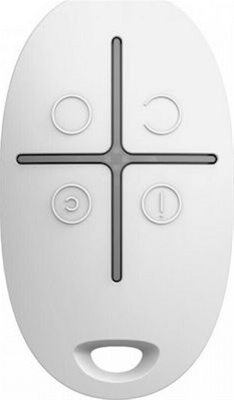 AJAX Space Control White Two-Way Wireless Key Fob With panic Button